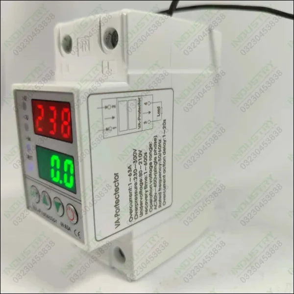 63a 230v Adjustable Over Under Voltage Protector Voltage Ampere Relay Protection Breaker With Over Current Protector In Pakistan