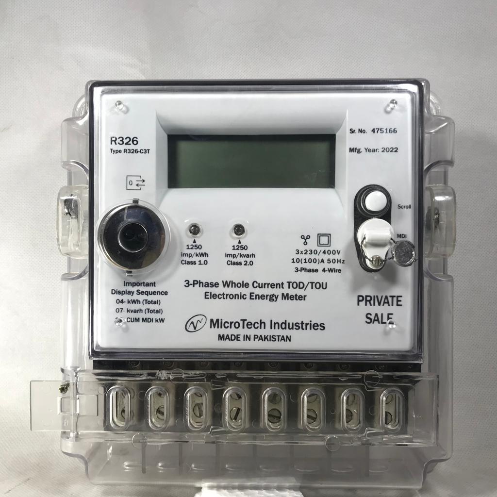 Micro 3phase Electronic Energy Meter in Pakistan - industryparts.pk