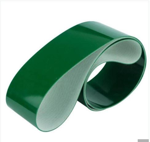 Green Conveyor Belt Smooth PVC Top Fabric Rough Bottom - industryparts.pk