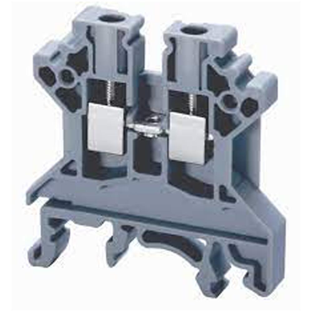 Connect Well Thru Screw Clamp Terminal Block SANA000CTS10U 0.5-10 mm 1000V Din Rail Mounted Grey 10 Pcs in Pakistan - industryparts.pk