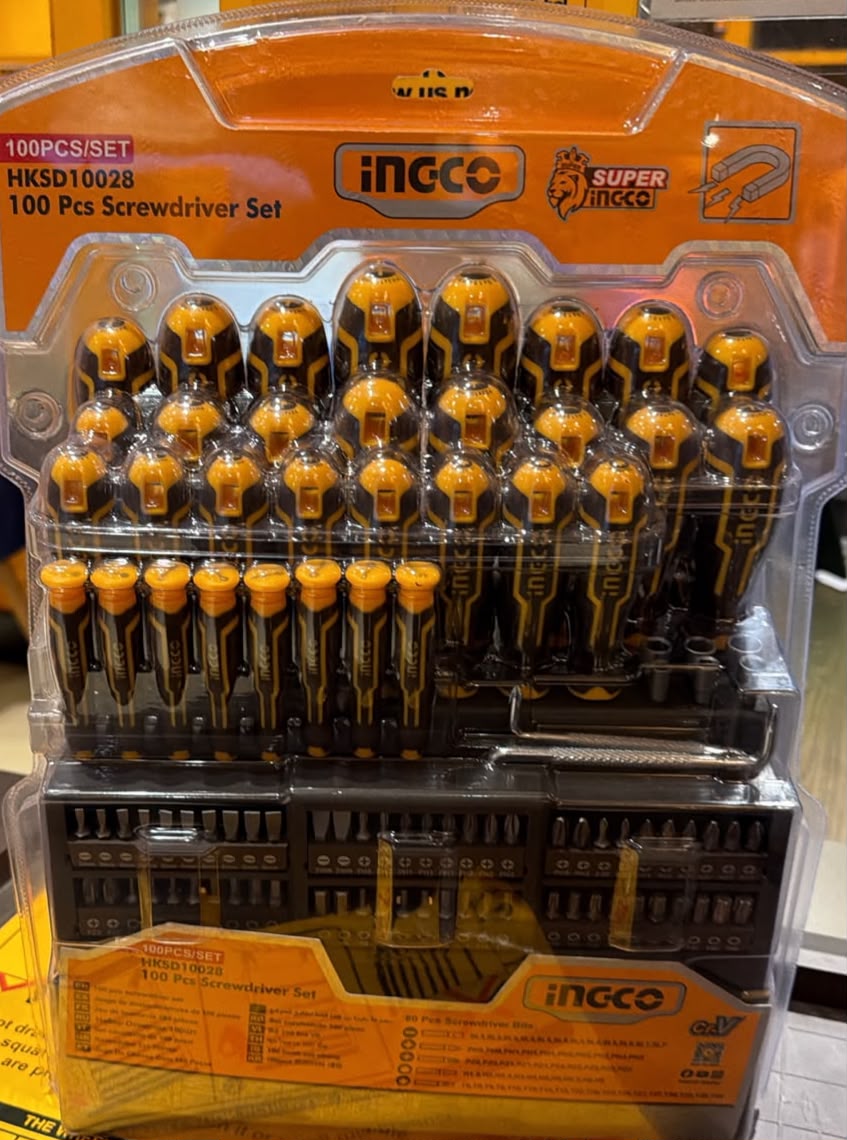 INGCO HKSD10028 100-Piece Screwdriver Set in Pakistan