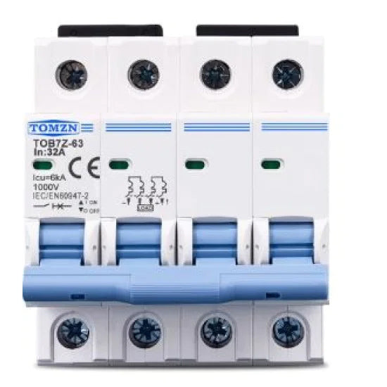 Tomzn Tob7Z-63 4P 1000V DC Miniature Circuit Breaker in Pakistan