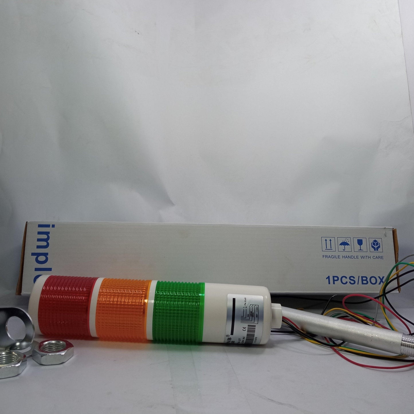 LED Industrial Signal Tower Light 3 Colors Flash LED Light Warning Lamp for CNC Machines - industryparts.pk