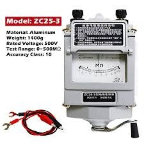 ZC25-3 500V Insulation Resistance Tester Meter in Pakistan