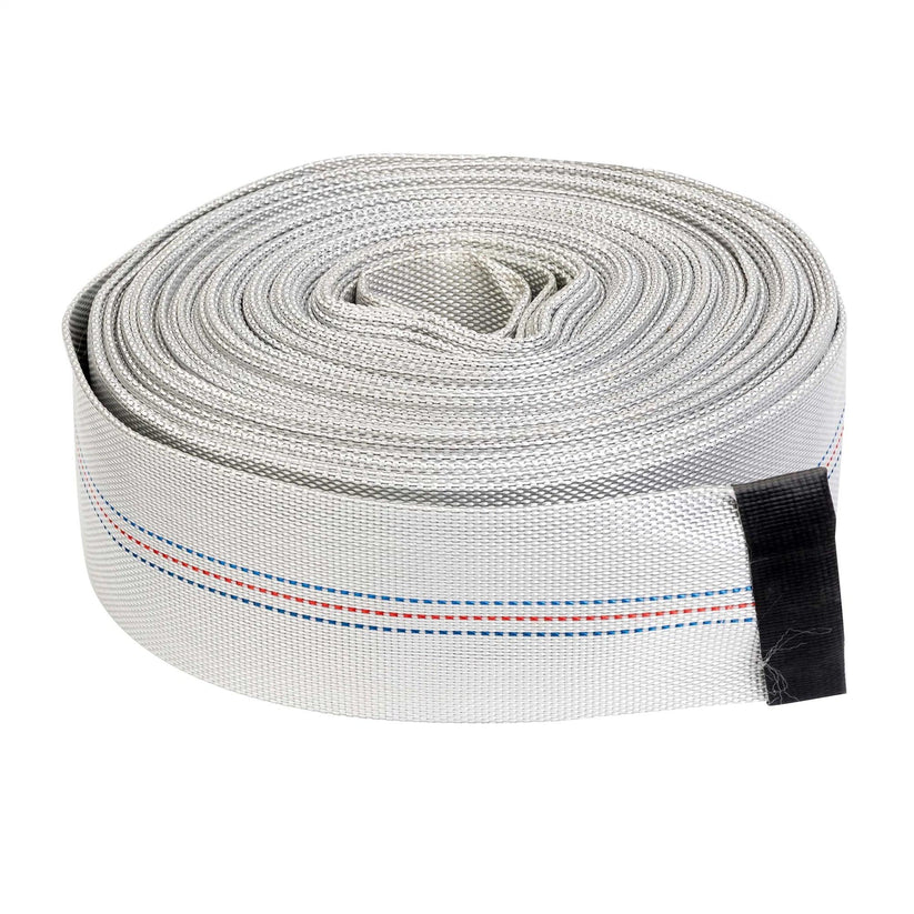 White canvas pipe 4"x100ft (PVC and Cloth)