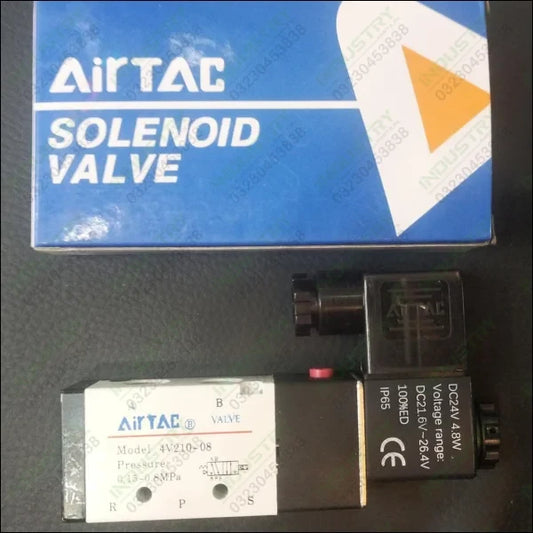 Airtac Solenoid Valve 5way 1/4″ (4v210-08) 3position in Pakistan