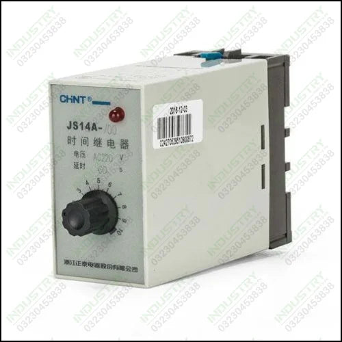 CHINT Transistor Type Time Relay JS14A 36V 110V 220V 380VAC in Pakistan - industryparts.pk