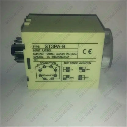 Contact AC 3A 250V 0-6mins DC 12V Delay Timer Relay in Pakistan - industryparts.pk