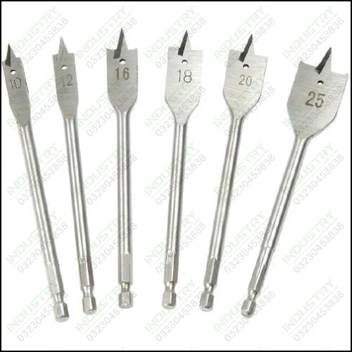 Drill Bit Set 6 Pieces Assorted Sizes Woodworking Drill Bits - industryparts.pk
