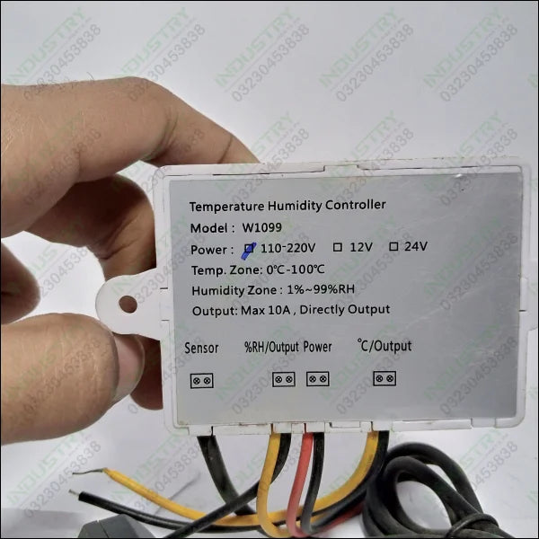 Humidity Controller, Digital Thermostat, Incubator,Temperature, 10A Direct Output Hygrometer, XK-W1099 - industryparts.pk