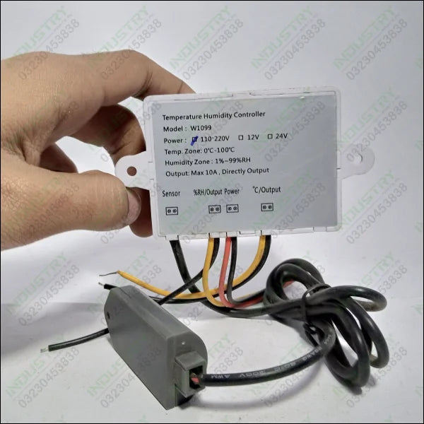 Humidity Controller, Digital Thermostat, Incubator,Temperature, 10A Direct Output Hygrometer, XK-W1099 - industryparts.pk