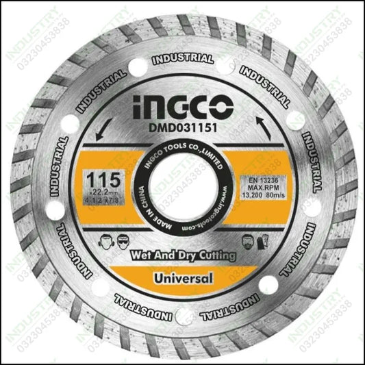 Ingco Turbo Diamond Disc DMD031151 in Pakistan - industryparts.pk