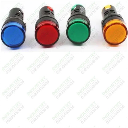 1 Piece LED Indicator Light 12V 24V 220V 16mm Panel Mount in Pakistan - industryparts.pk