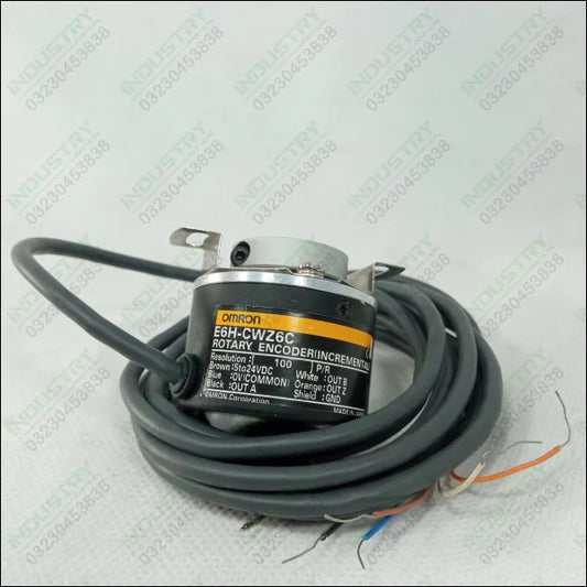 100PPR Omron E6H-CWZ6C Rotary Encoder 5 24VDC in Pakistan - industryparts.pk