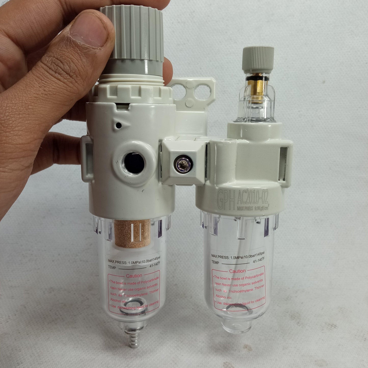 AC2010-02 SMC Air Source Treatment Unit Air Filter Pressure Regulator in Pakistan - industryparts.pk