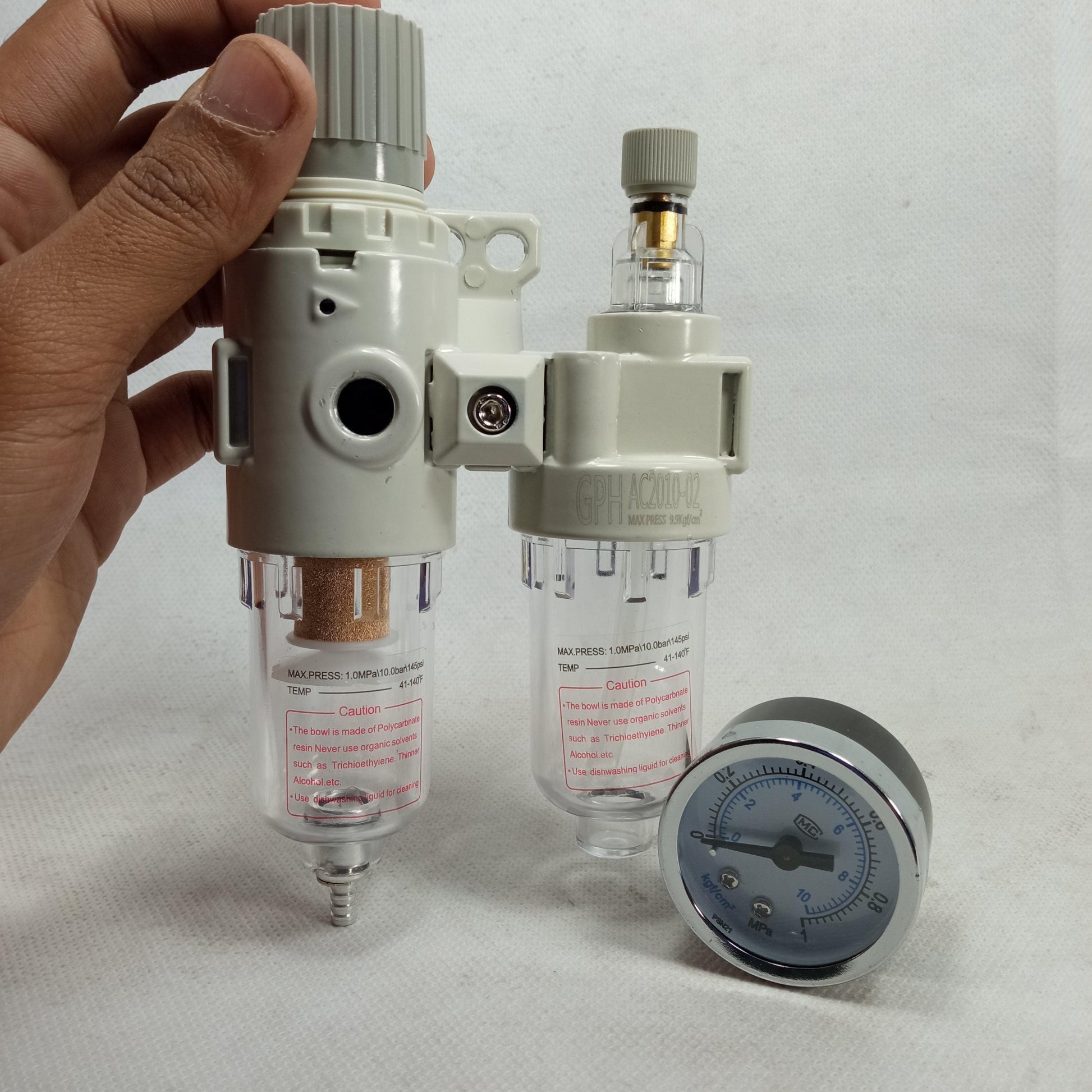 AC2010-02 SMC Air Source Treatment Unit Air Filter Pressure Regulator in Pakistan - industryparts.pk