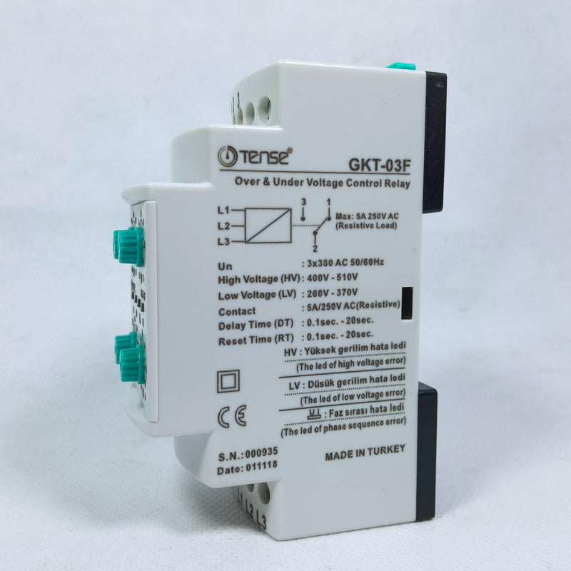 TENSE GKT-03F Over Voltage and Under Voltage Monitoring Relay in Pakistan - industryparts.pk