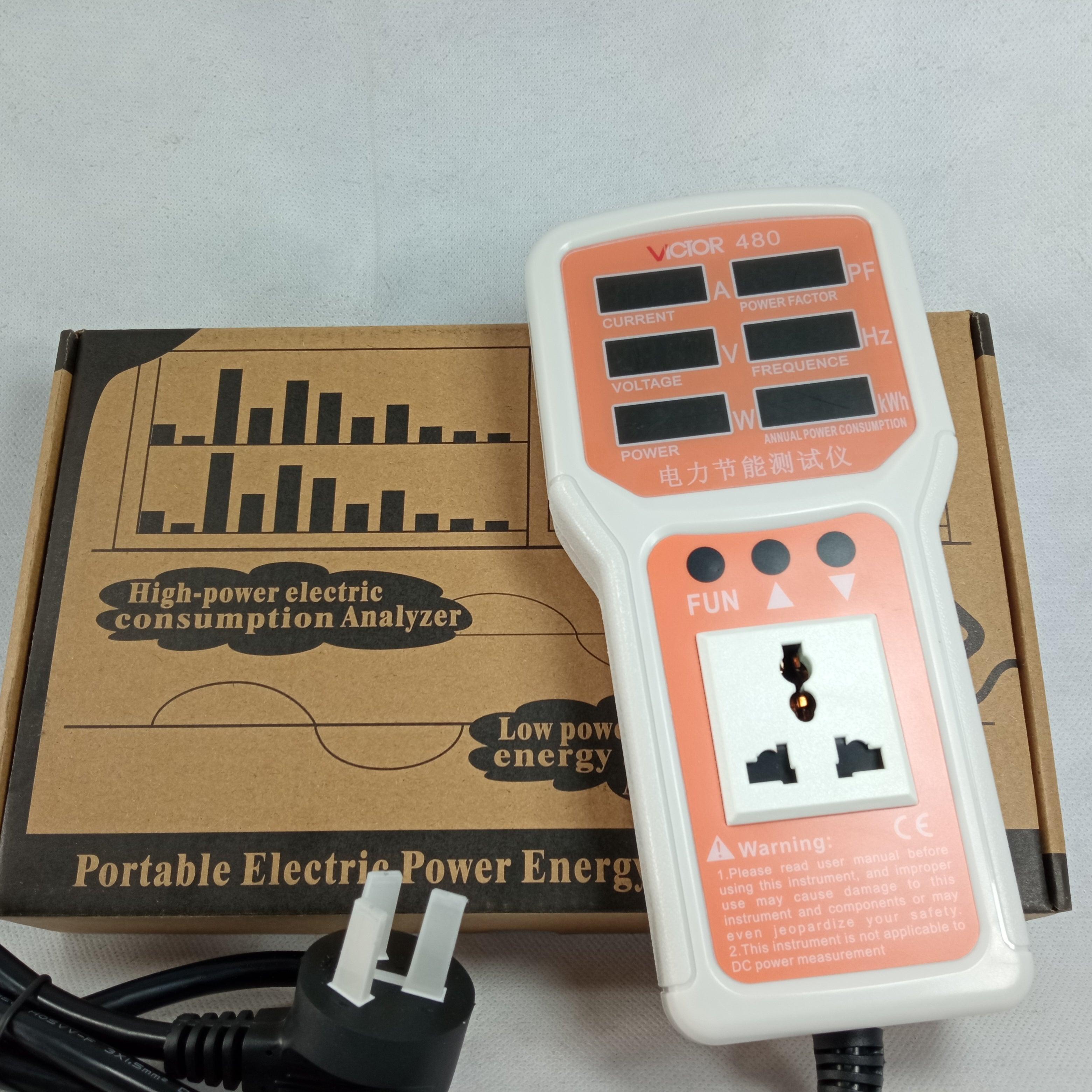 VC480 Energy Saving Monitor Consumption Meter Single Phase Annual Electricity in Pakistan - industryparts.pk