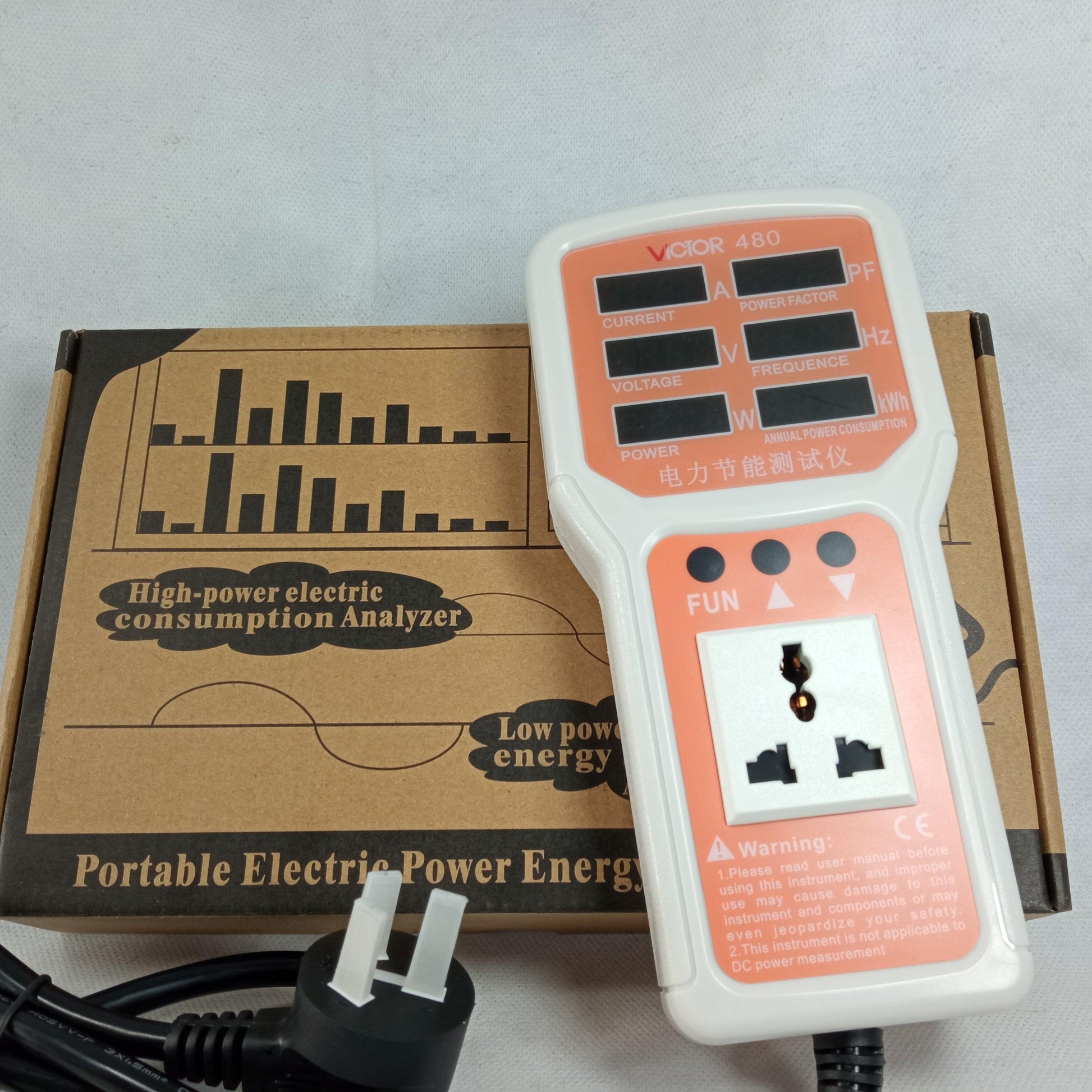 VC480 Energy Saving Monitor Consumption Meter Single Phase Annual Electricity in Pakistan - industryparts.pk