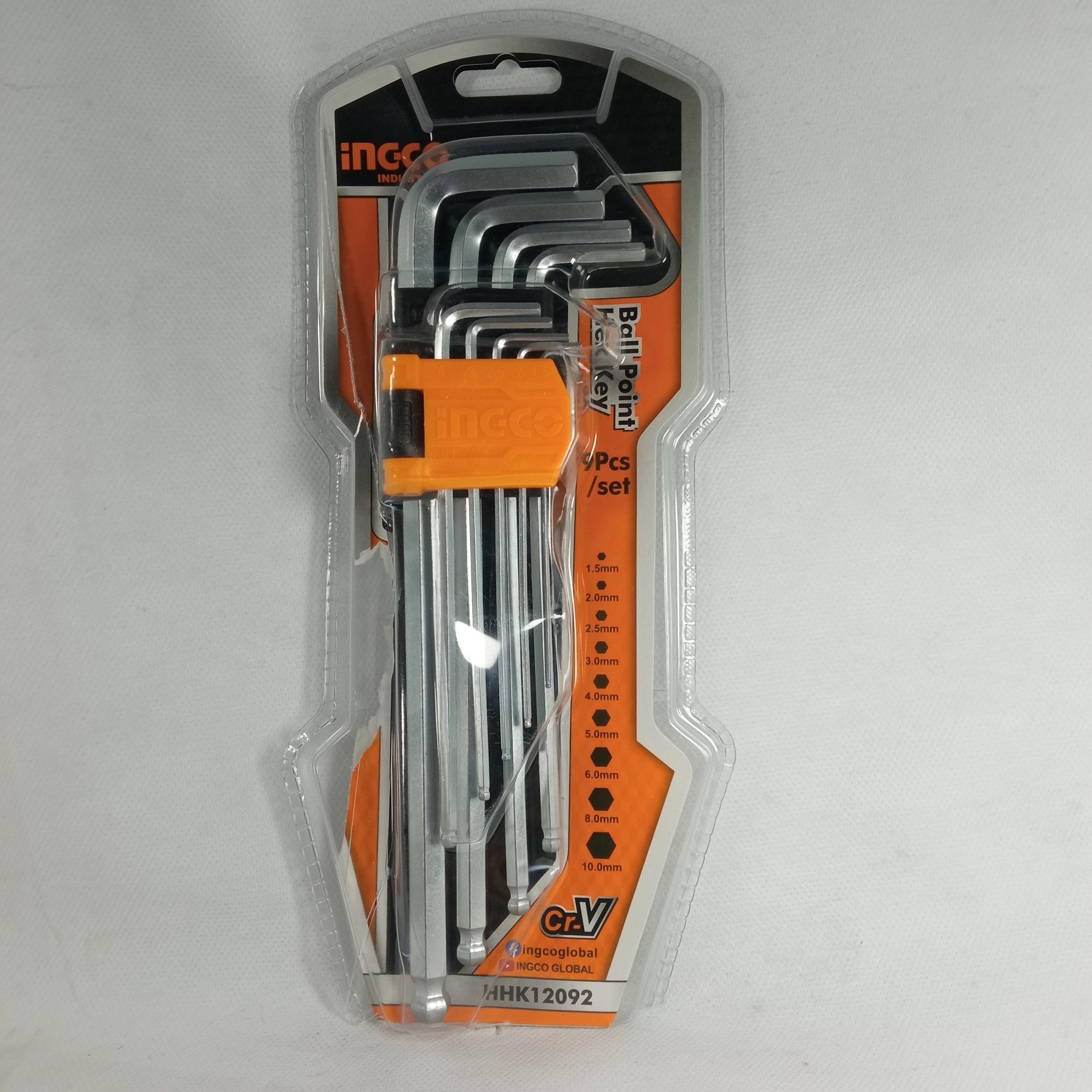 Ingco Ball Point Hex Key HHK12092 In Pakistan - industryparts.pk