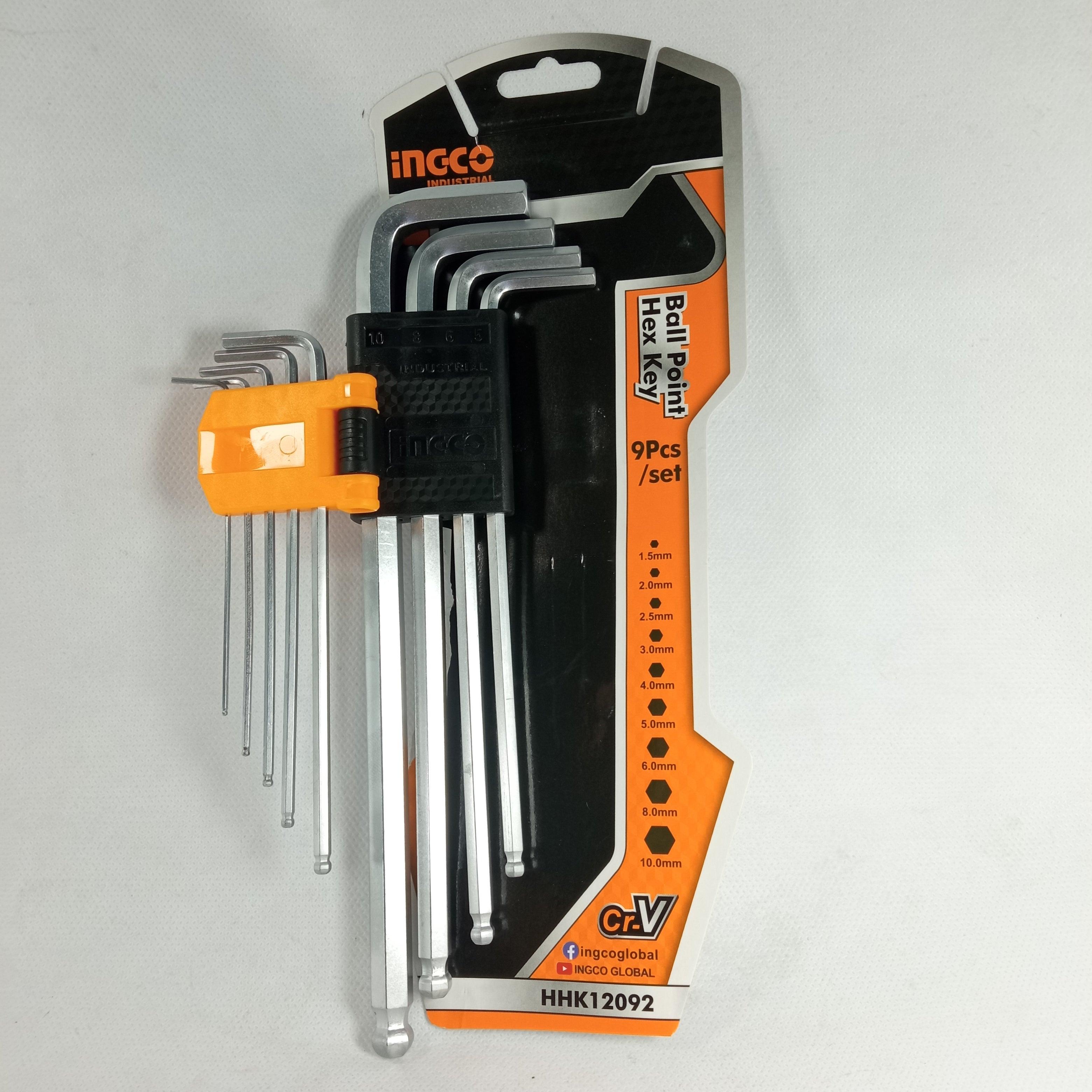 Ingco Ball Point Hex Key HHK12092 In Pakistan - industryparts.pk
