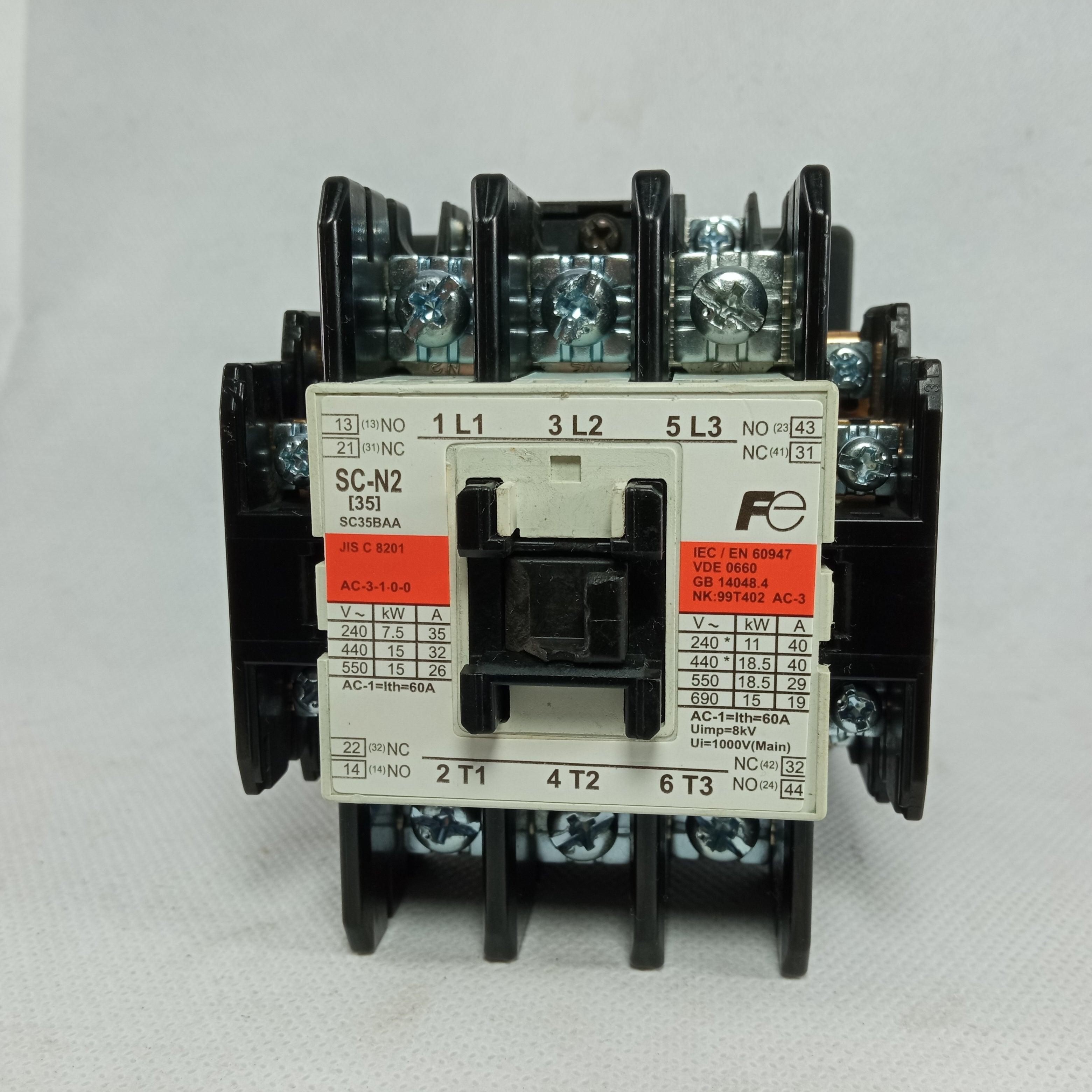 SC-N2 Imported Fuji Fe Electromagnetic AC Contactor 60A in Pakistan - industryparts.pk