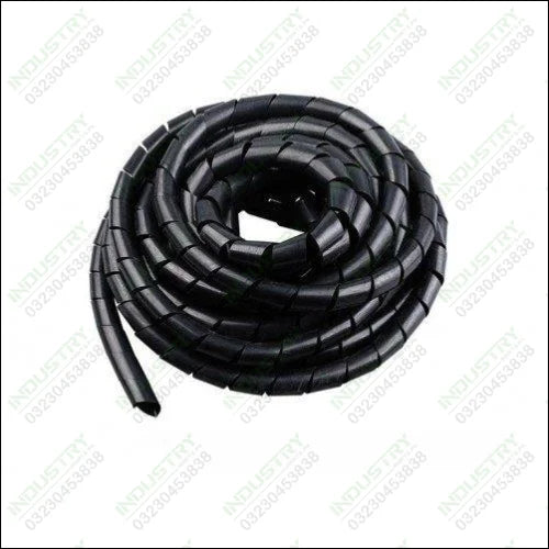 12mm Black PVC Spiral Sleeve - industryparts.pk