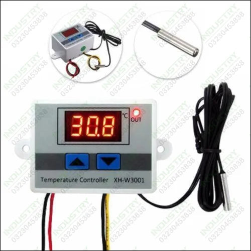 12V Digital Thermostat Temperature Controller XH-W3001 in Pakistan - industryparts.pk