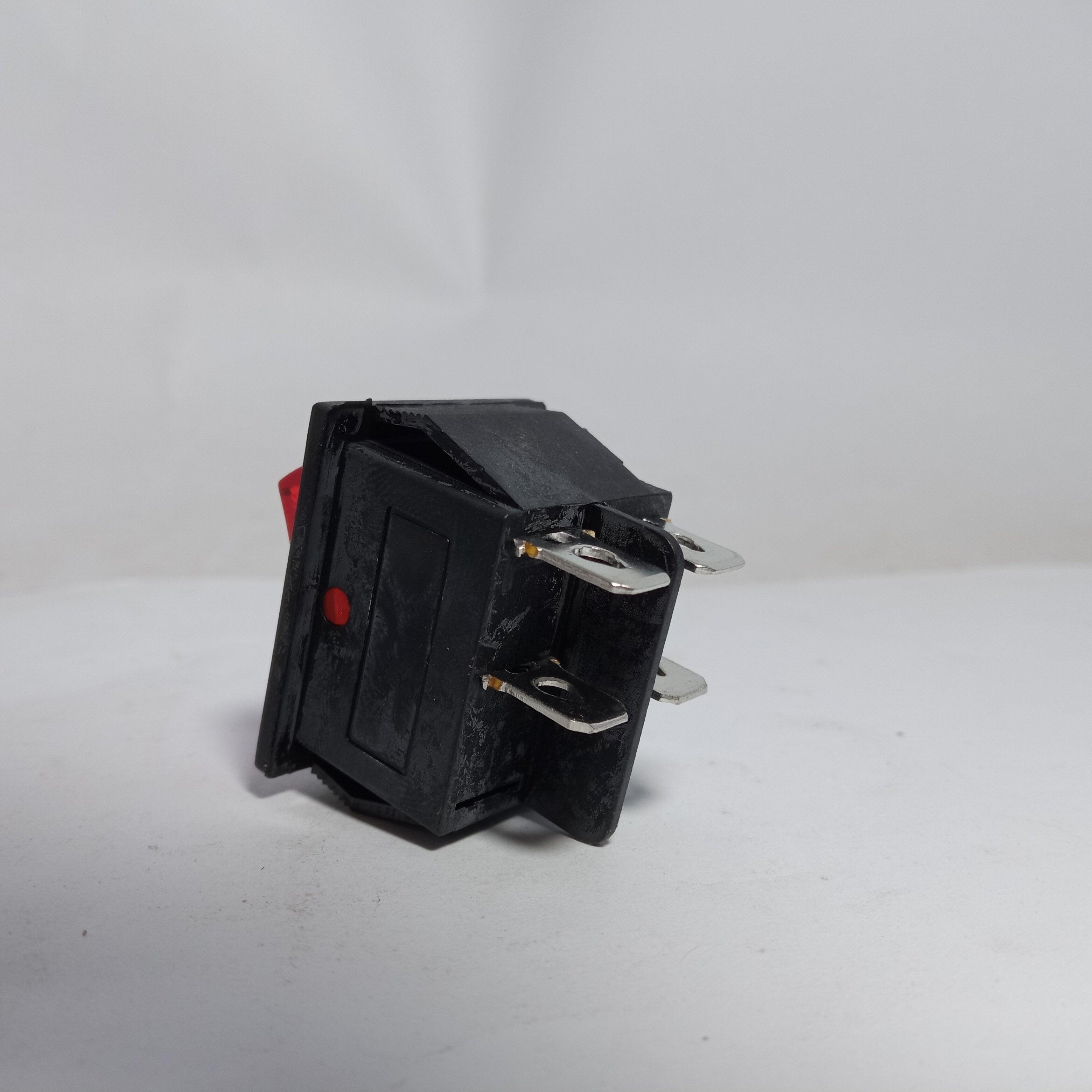 Rocker Switch Power Switch I/O 4 Pins With Light 16A 250VAC 15 Pcs Pack in Pakistan - industryparts.pk