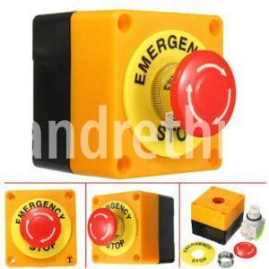 E-Stop Switch, 22mm, NC, Red color - industryparts.pk
