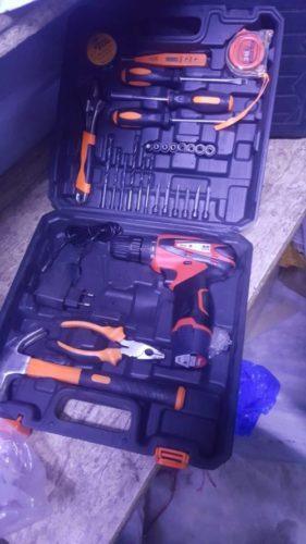 Rechargeable Drill And Screwdriver With 29 Piece Accessory - industryparts.pk