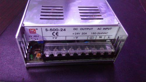 24V 20Amp Power  supply 24V 20A  LED Switch Power Supply (New) - industryparts.pk