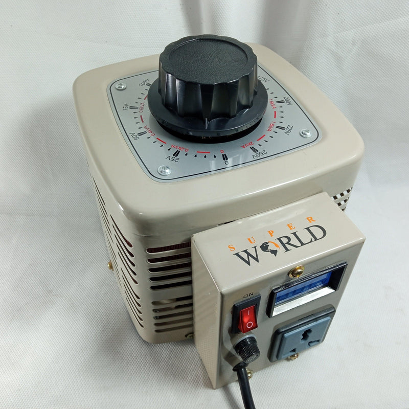 8amp Single Phase Ac 2kVA Voltage Regulators Variable Transformer Variac in Pakistan - industryparts.pk