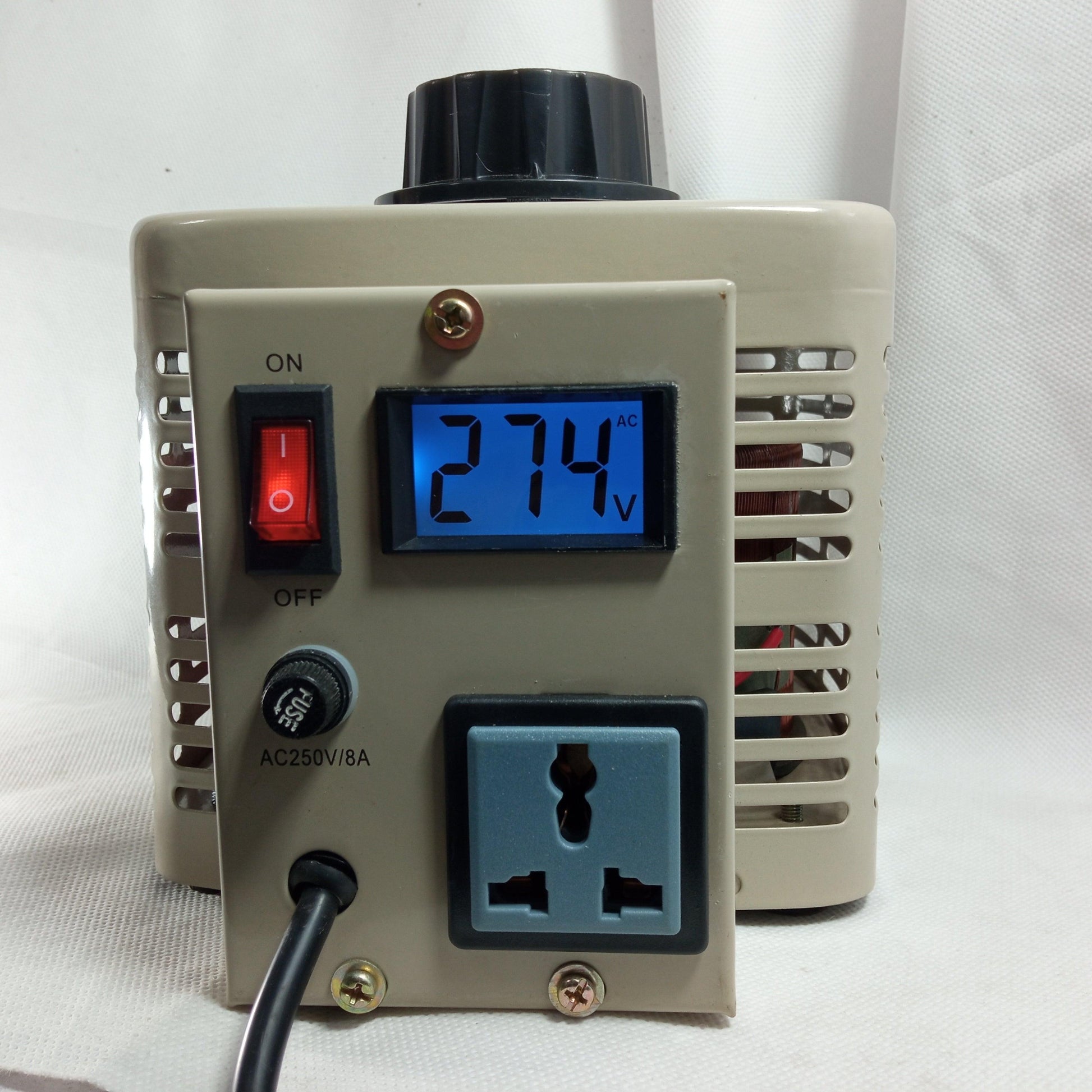 8amp Single Phase Ac 2kVA Voltage Regulators Variable Transformer Variac in Pakistan - industryparts.pk