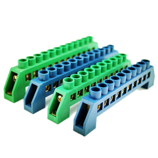5 Pcs 4PIN XP0812D Wire Connection Screw Terminal Strip Copper terminal Green - industryparts.pk