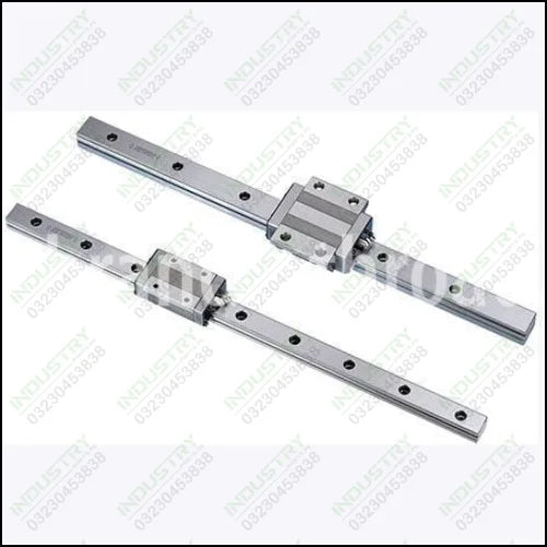 2 foot length Linear Guideways ( rail guid ) with 2 bearings - industryparts.pk