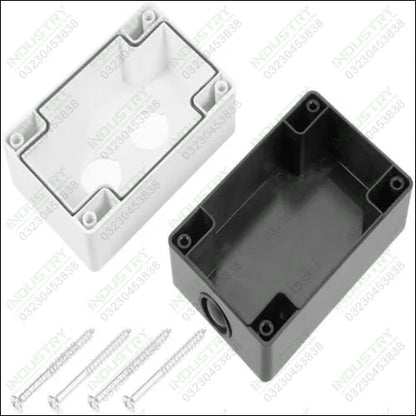 2 Hole Push Button Switch Control Box Case  22 mm Diameter Gray Plastic - industryparts.pk