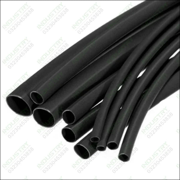 20mm HEAT SHRINK SLEEVE , HEAT SHRINK TUBING WRAP SLEEVES (Black)(5 Meter) - industryparts.pk