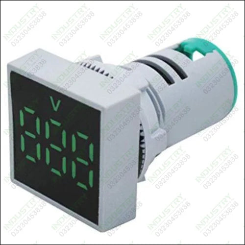 22mm AC60-500V Digital Mini LED Display Voltmeter AD16-22FSV - industryparts.pk