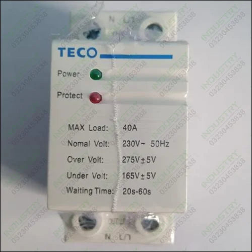 230V Under Over Volt Protection Voltage Protector Circuit Breaker - industryparts.pk