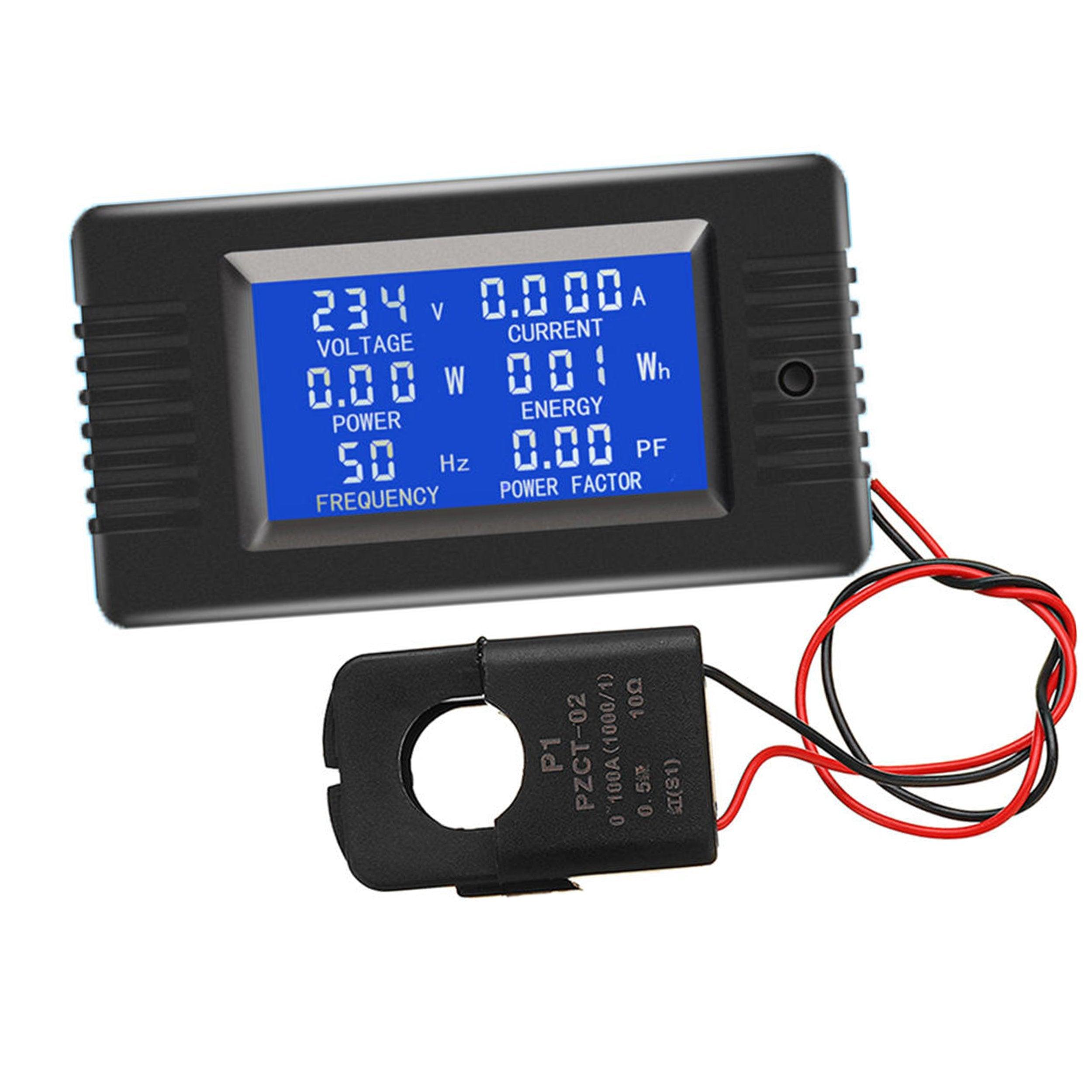 PZEM-022 Open and Close CT 100A AC Digital Display Power Monitor Meter - industryparts.pk