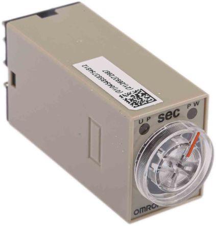 Omron H3Y-4 ON Delay Single Timer Relay, 0.5 10 s, 4 Contacts - industryparts.pk
