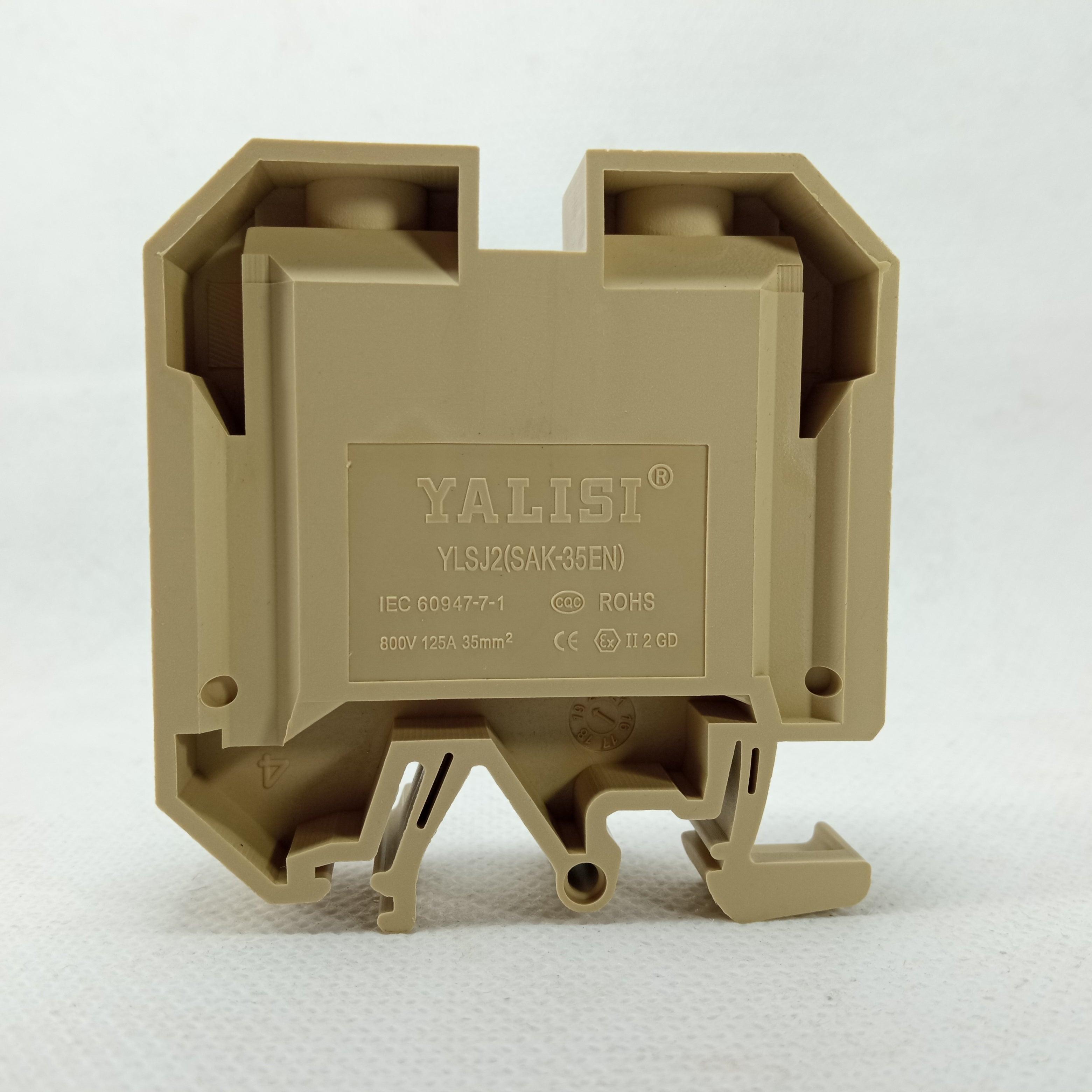 YALISI 35mm Din Rail Line Up Mounted Terminal Block in Pakistan - industryparts.pk