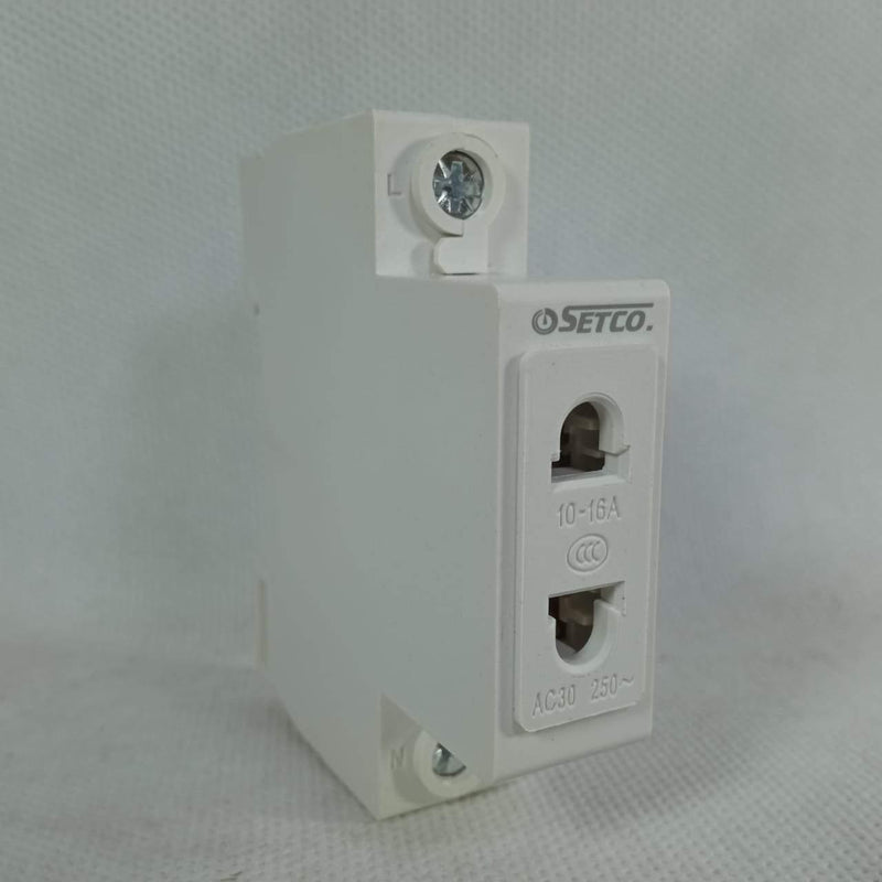 2 Pin Plug 250VAC 10-16A DIN Rail Mount AC30 Modular Power Socket in Pakistan - industryparts.pk