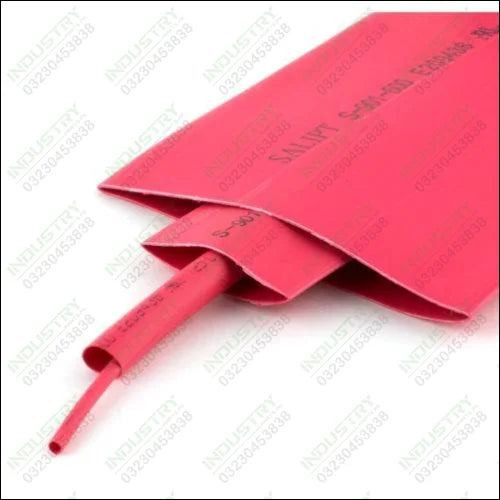 2mm HEAT SHRINK SLEEVE , HEAT SHRINK TUBING WRAP SLEEVES (Red) - industryparts.pk