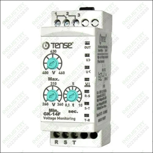 3-phase voltage control relays with off-delay timer phase sequence GK-14F Tense in Pakistan - industryparts.pk