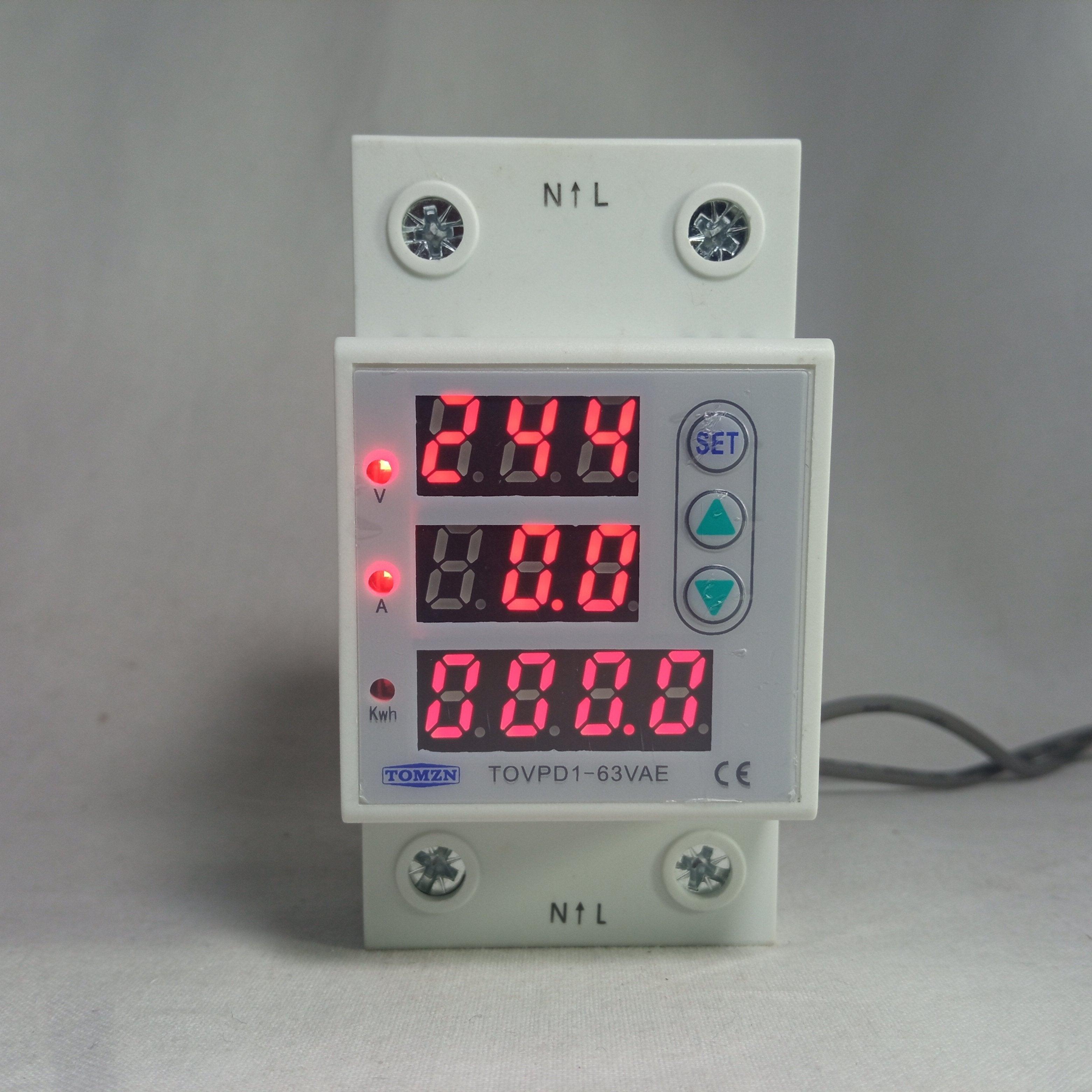 Din Rail Display Adjustable Over and Under Voltage Protective Device Relay in Pakistan - industryparts.pk