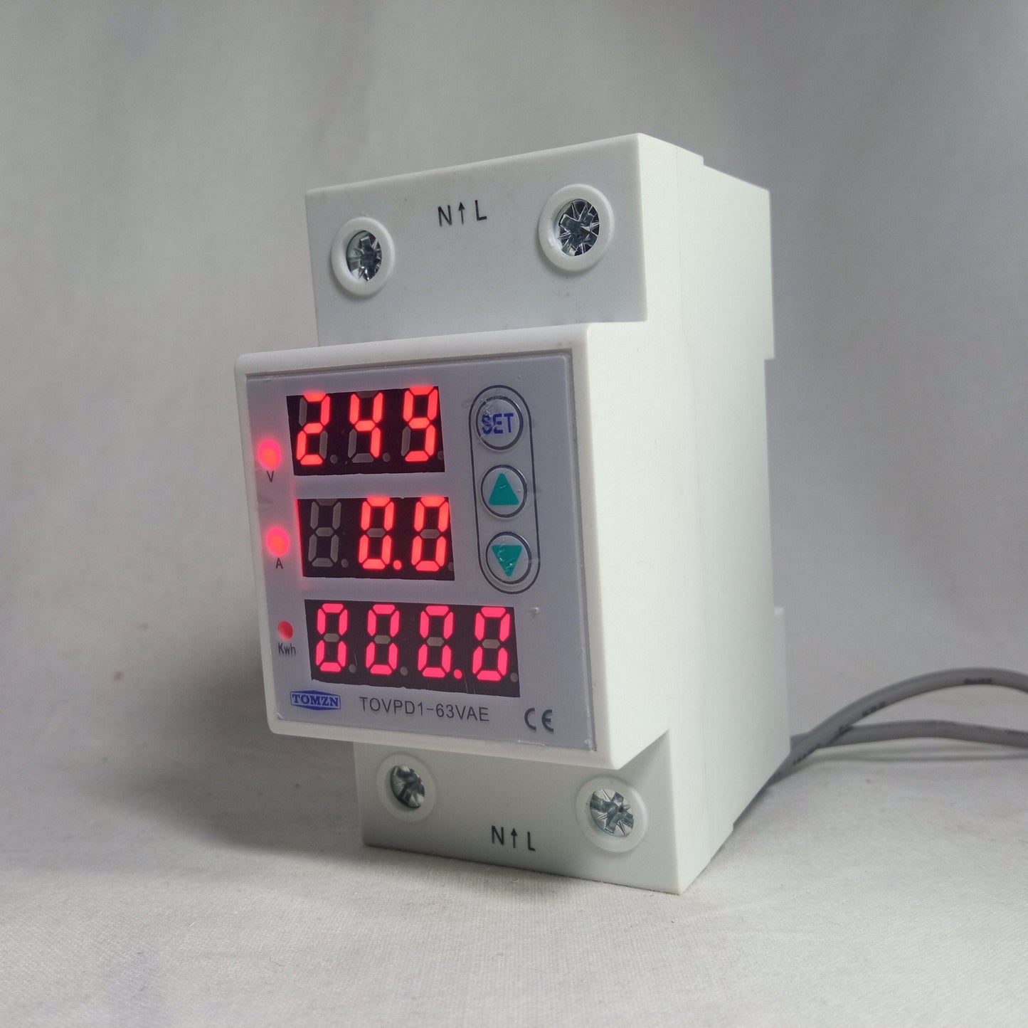 Din Rail Display Adjustable Over and Under Voltage Protective Device Relay in Pakistan - industryparts.pk