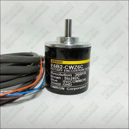 360PPR OMRON Incremental Rotary Encoder E6B2-CWZ6C in Pakistan - industryparts.pk