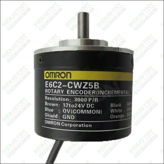 360PPR OMRON Incremental Rotary Encoder E6C2-CWZ5B in Pakistan - industryparts.pk